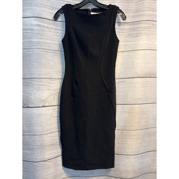 Lela Rose Sleeveless Boat-Neck Sheath Dress Size 0 - Picture 1 of 4